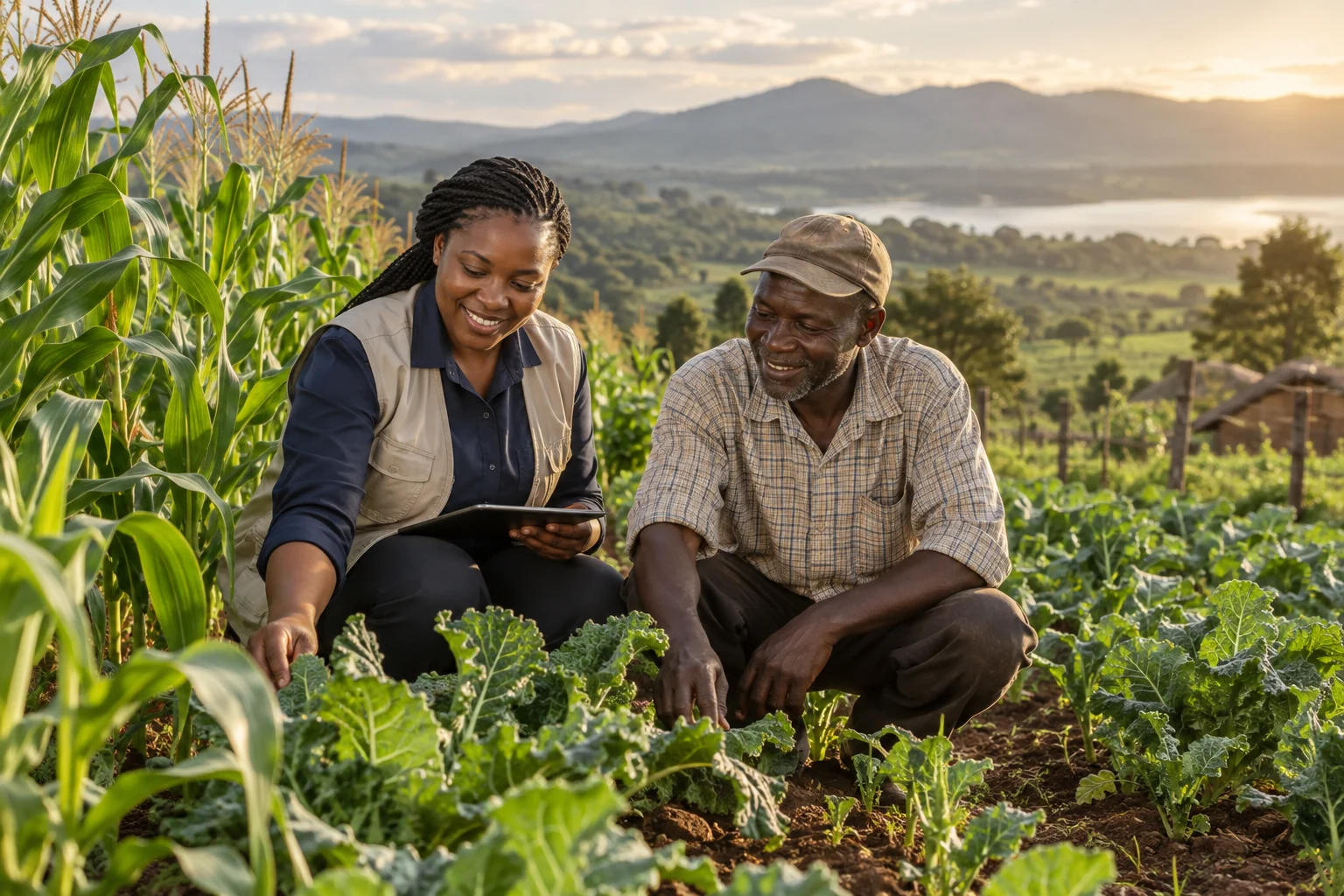 AI-generated illustration for Nutrition, Food Security, Agriculture & Food Systems